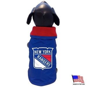 NY Rangers Weather-Resistant Blanket Pet Coat